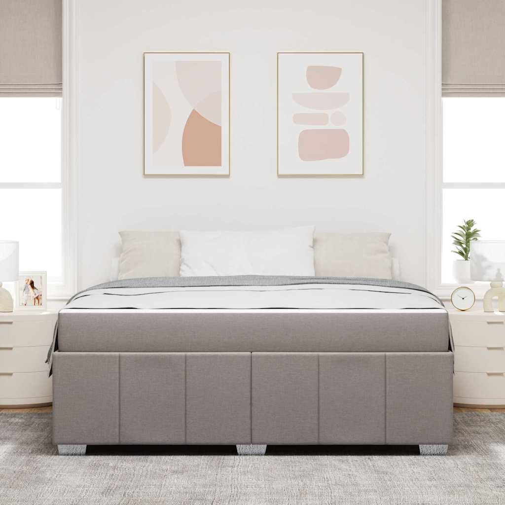 Ágykeret matracmal Tópszínű 180 x 200 cm szövet