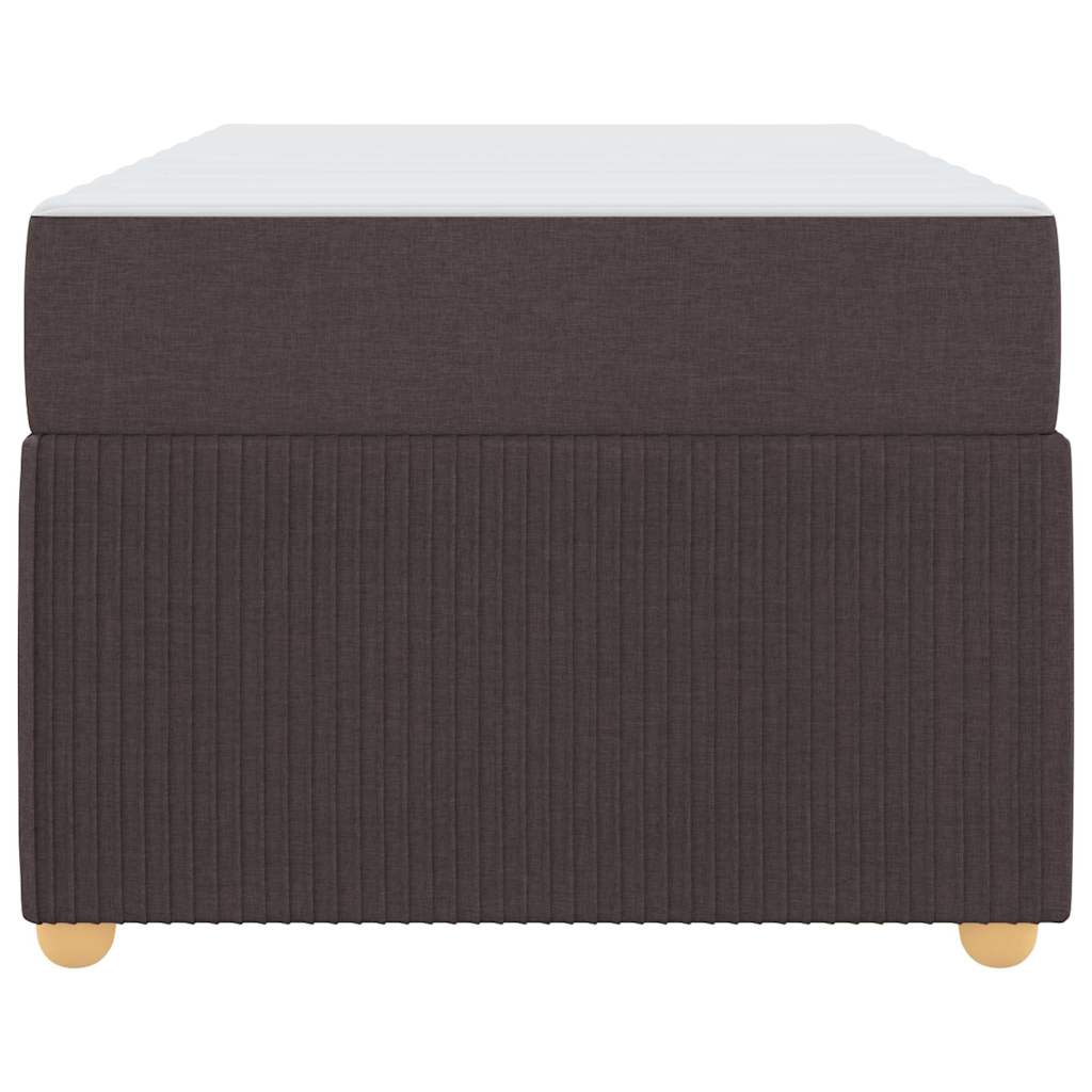 Ágykeret matracmal Sötét Barna 80 x 200 cm szövet