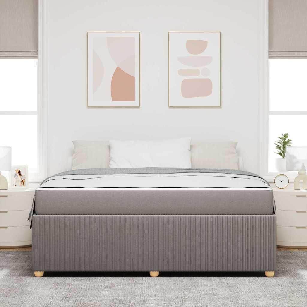 Ágykeret matracmal Tópszínű 180 x 200 cm szövet