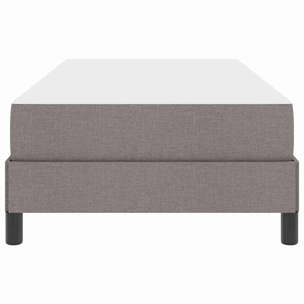 Boxrugós ágy matracmal Tópszínű 80 x 200 cm szövet