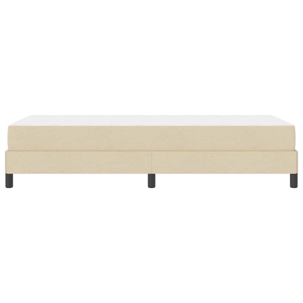 Boxrugós ágy matracmal Krém 80 x 200 cm szövet