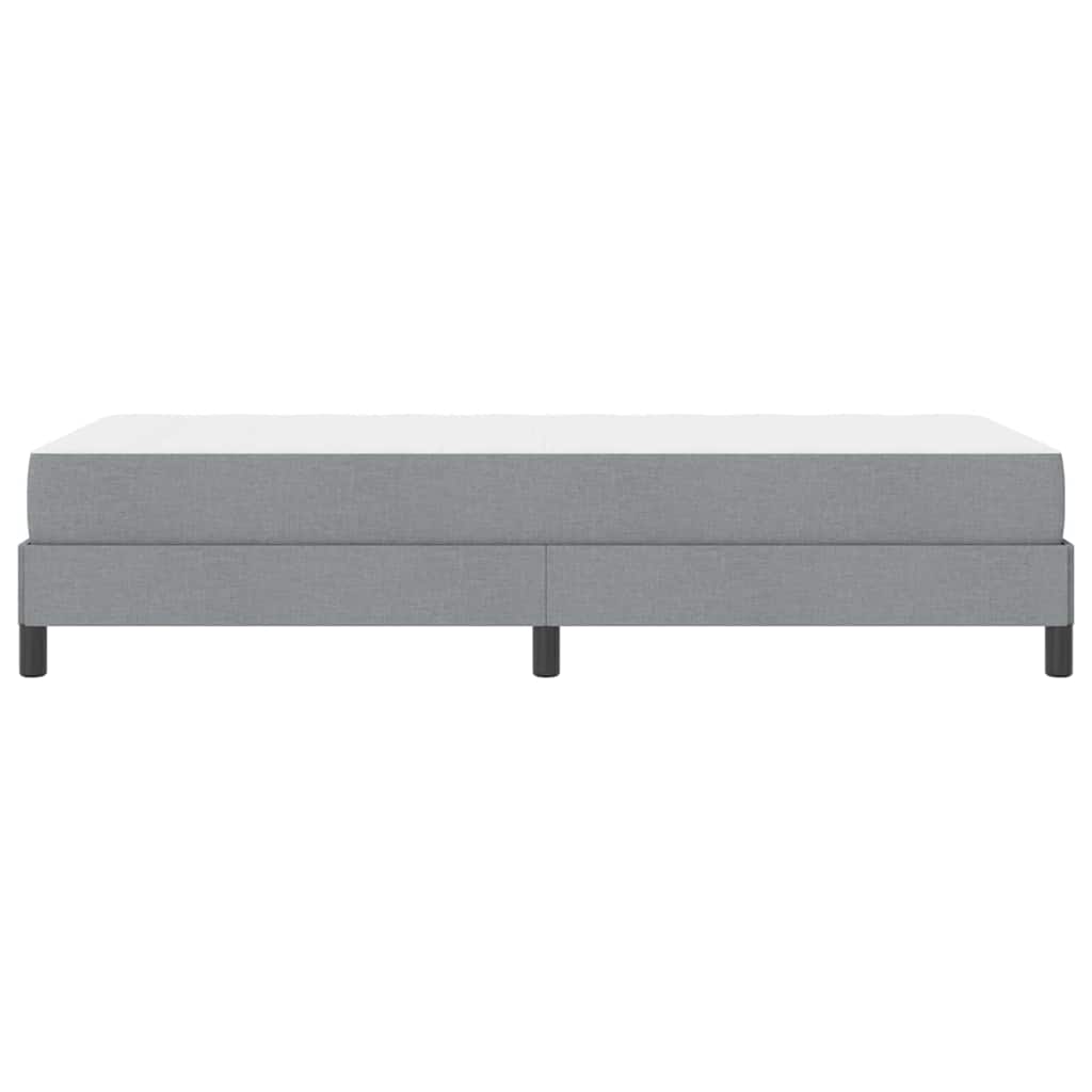Boxrugós ágy matracmal Világosszürke 90 x 200 cm szövet