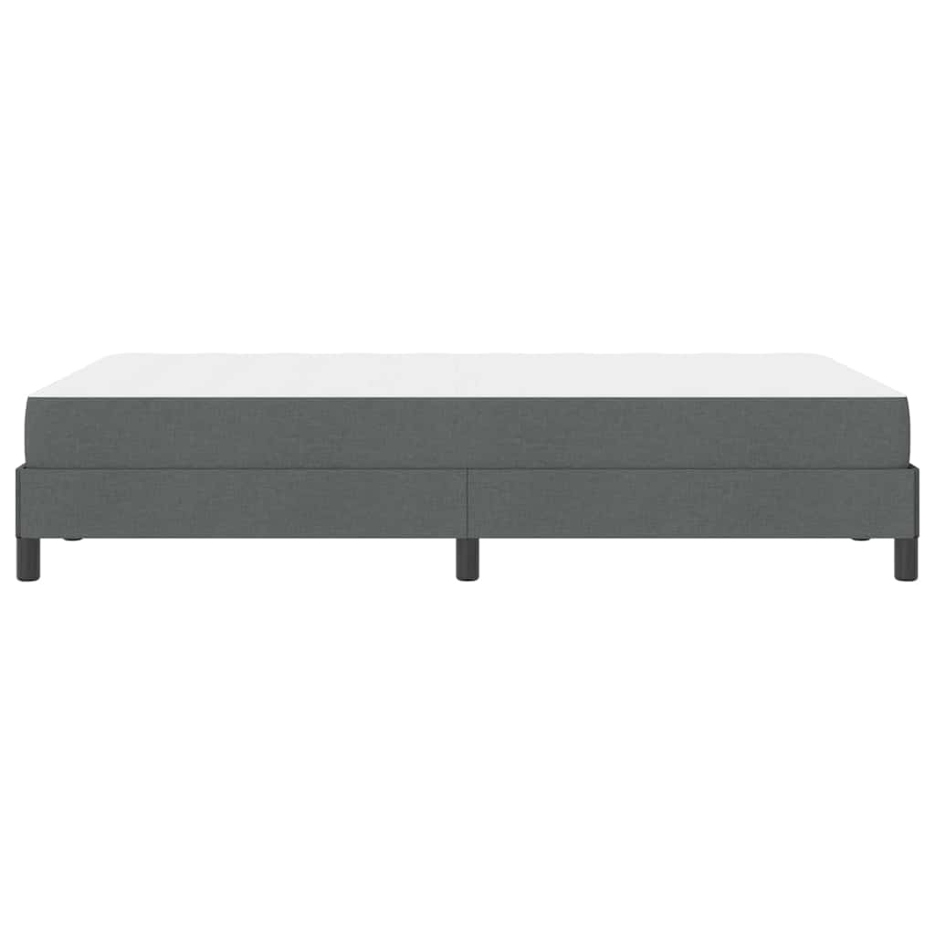 Boxrugós ágy matracmal Sötétszürke 120 x 200 cm szövet