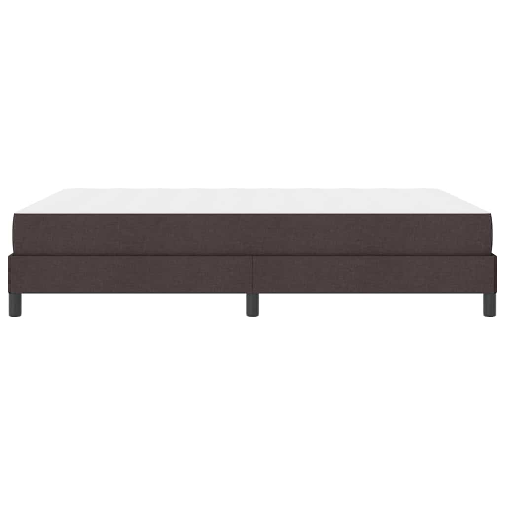 Boxrugós ágy matracmal Sötét Barna 140 x 190 cm szövet