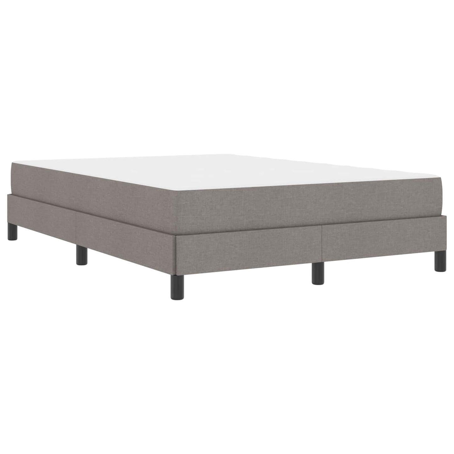 Boxrugós ágy matracmal Tópszínű 140 x 190 cm szövet
