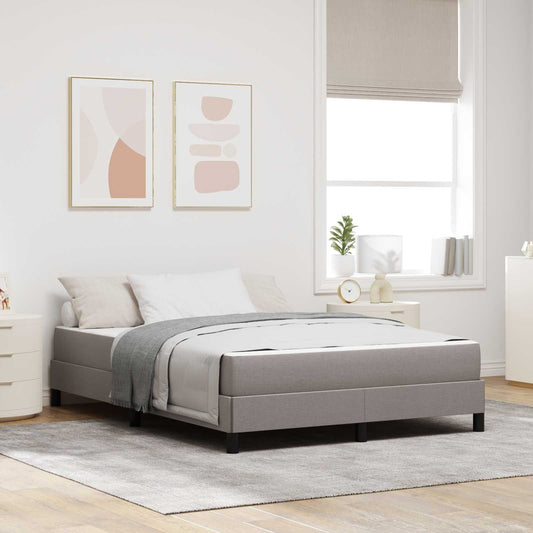 Boxrugós ágy matracmal Tópszínű 160 x 200 cm szövet