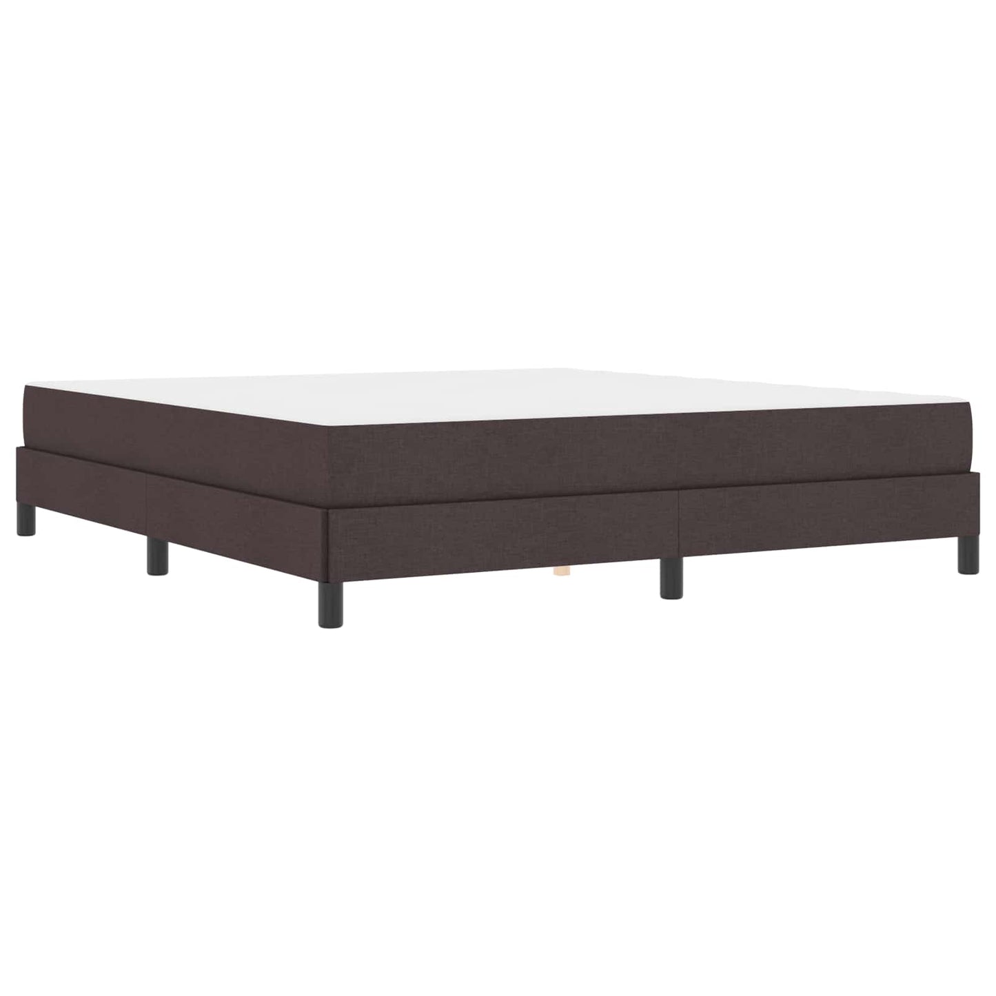 Boxrugós ágy matracmal Sötét Barna 180 x 200 cm szövet
