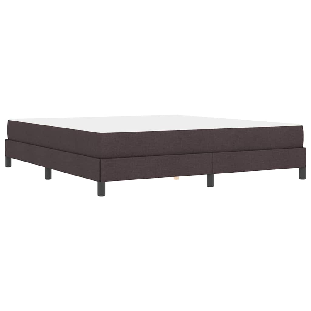 Boxrugós ágy matracmal Sötét Barna 180 x 200 cm szövet