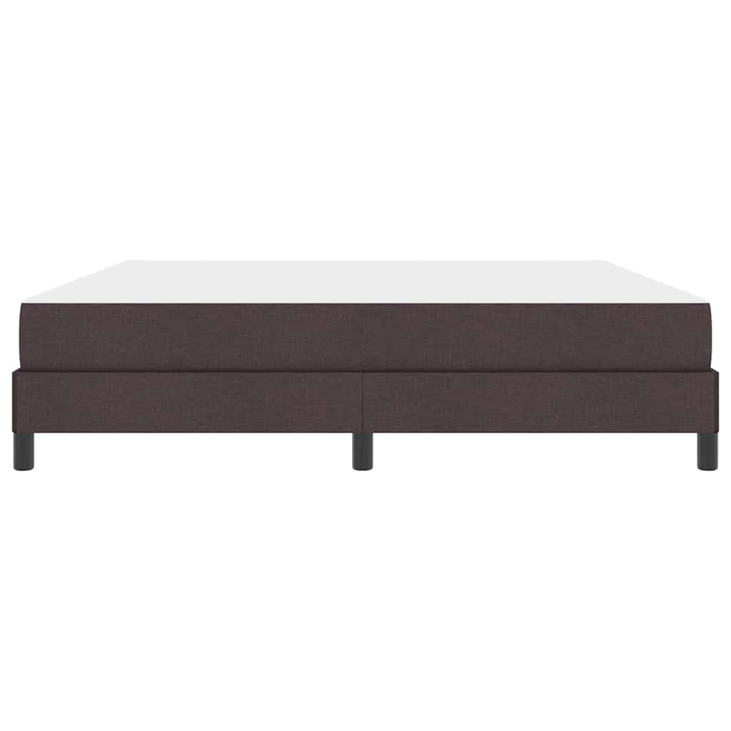 Boxrugós ágy matracmal Sötét Barna 180 x 200 cm szövet