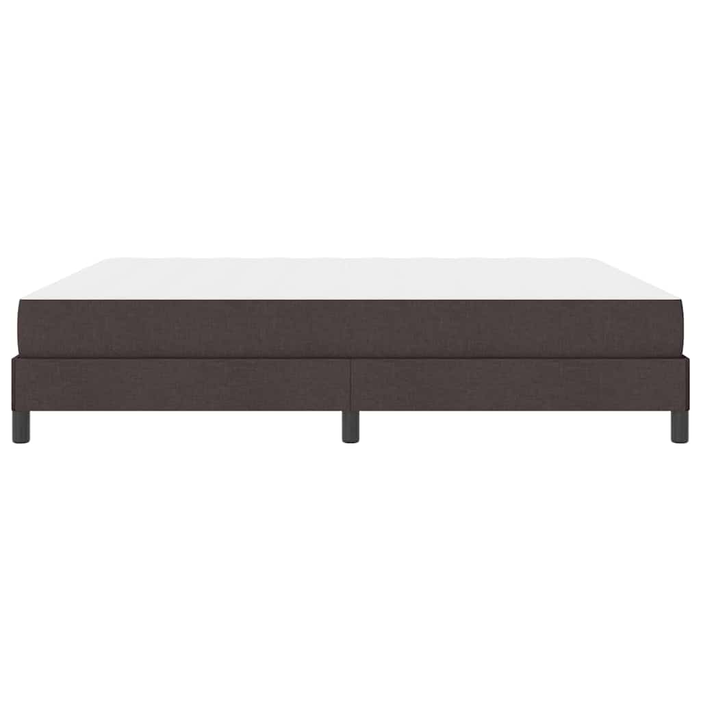 Boxrugós ágy matracmal Sötét Barna 180 x 200 cm szövet