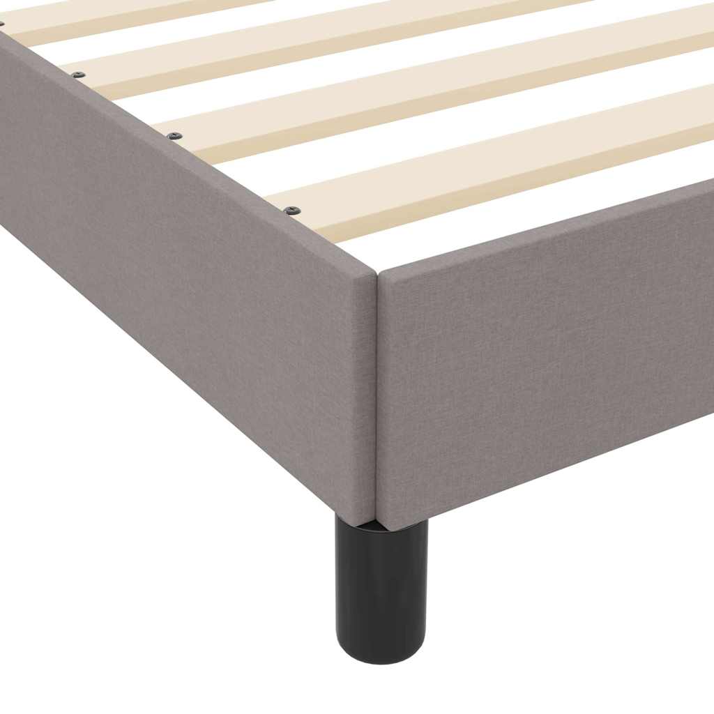 Boxrugós ágy matracmal Tópszínű 200 x 200 cm szövet