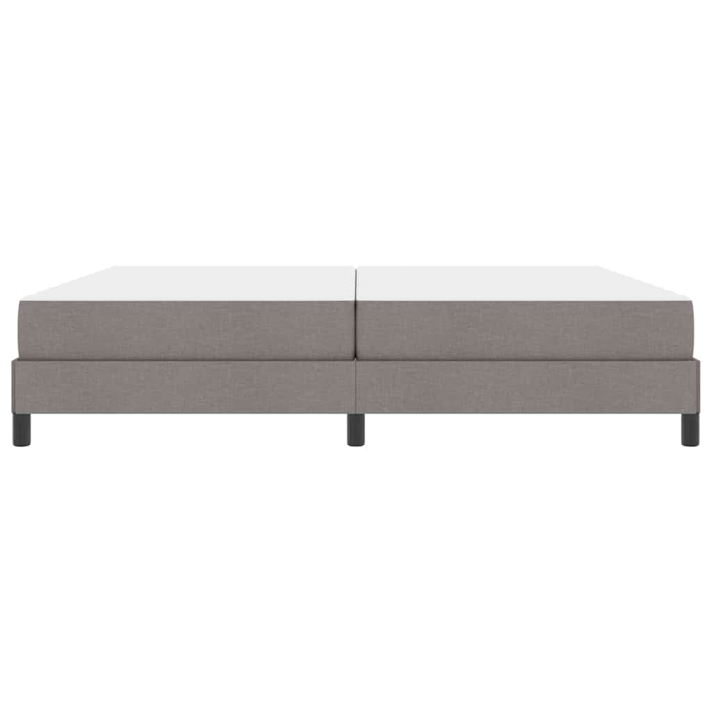 Boxrugós ágy matracmal Tópszínű 200 x 200 cm szövet
