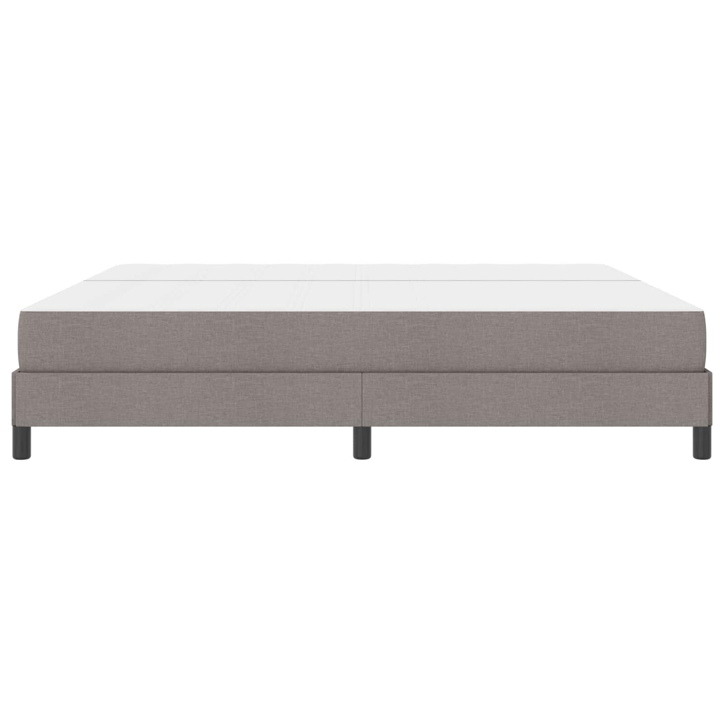 Boxrugós ágy matracmal Tópszínű 200 x 200 cm szövet