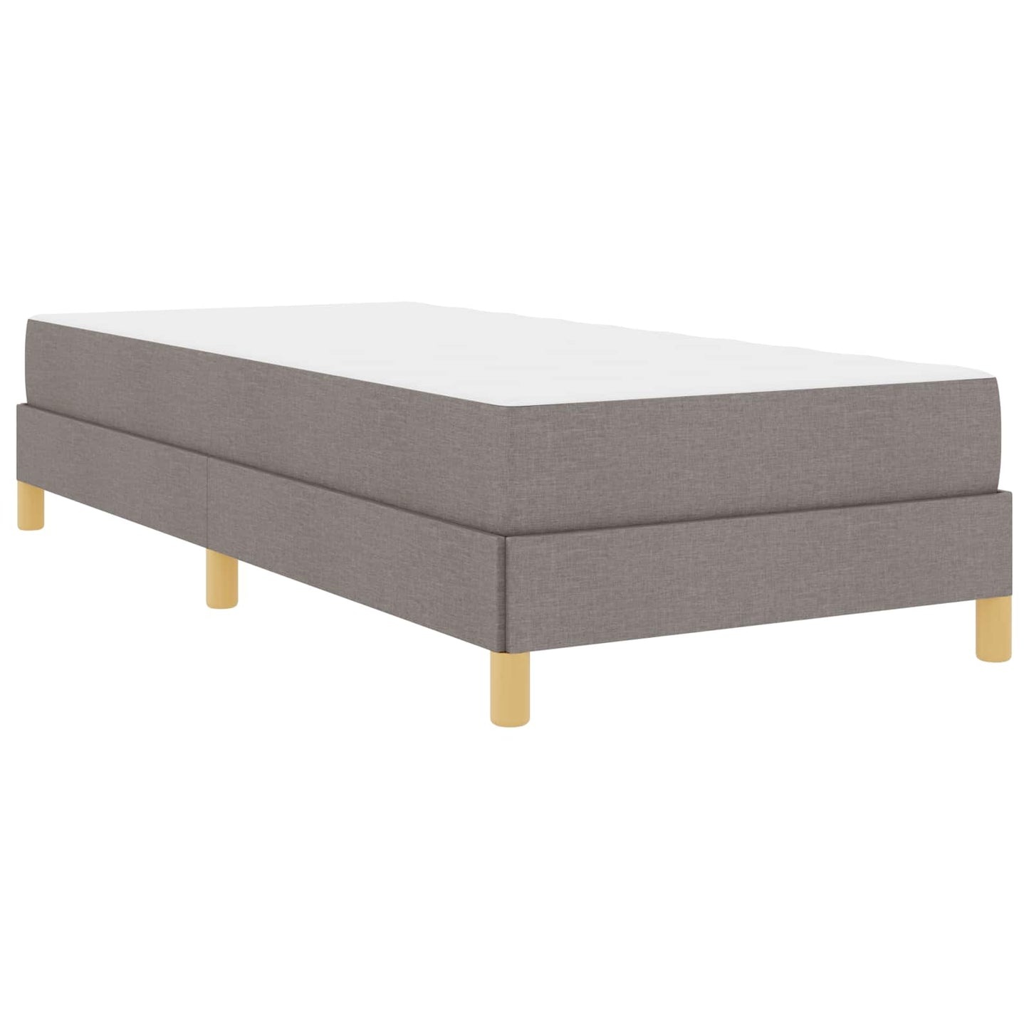 Boxrugós ágy matracmal Tópszínű 80 x 200 cm szövet