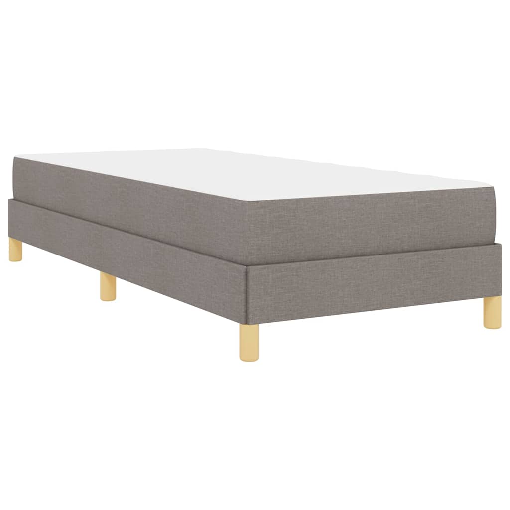 Boxrugós ágy matracmal Tópszínű 80 x 200 cm szövet
