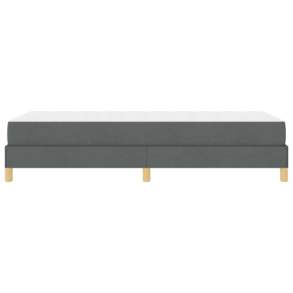 Boxrugós ágy matracmal Sötétszürke 90 x 190 cm szövet