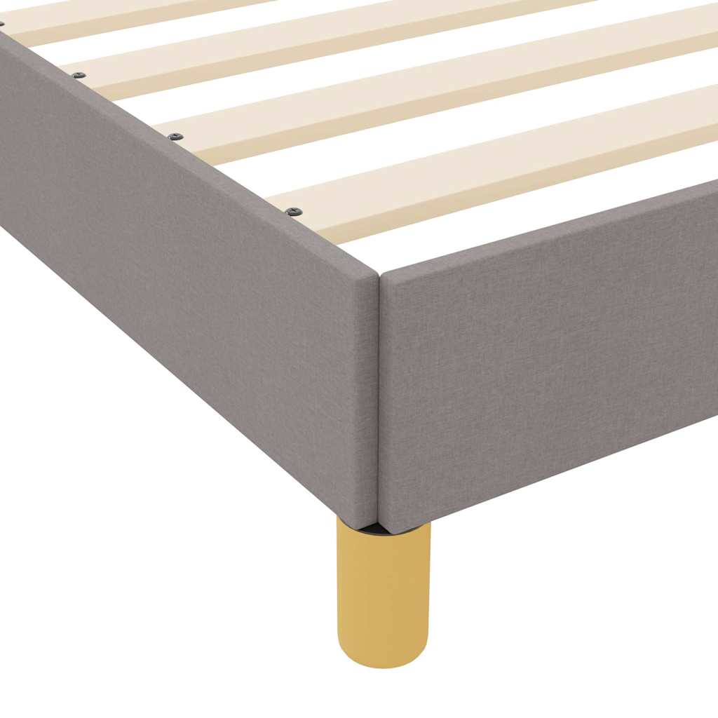 Boxrugós ágy matracmal Tópszínű 100 x 200 cm szövet