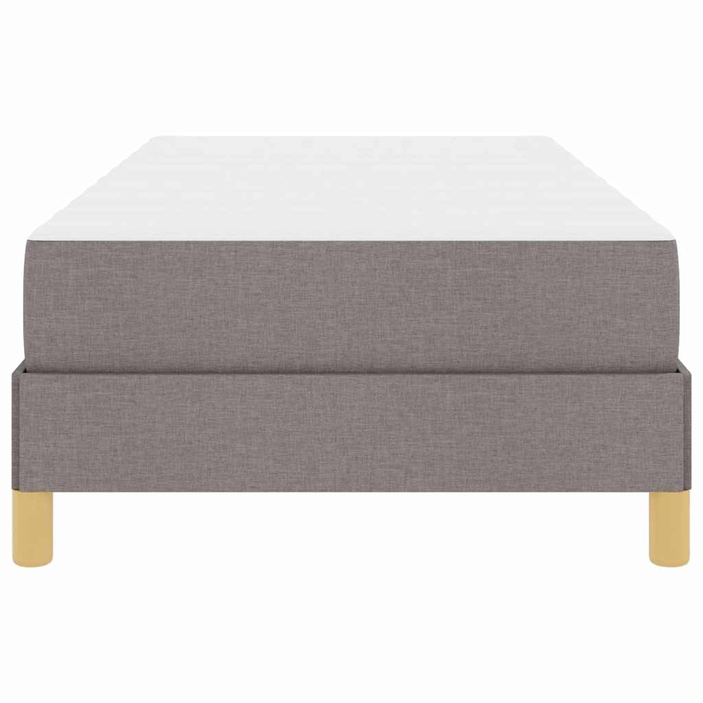 Boxrugós ágy matracmal Tópszínű 100 x 200 cm szövet