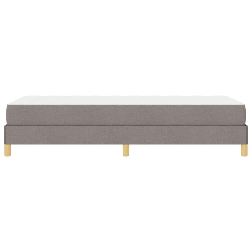 Boxrugós ágy matracmal Tópszínű 100 x 200 cm szövet