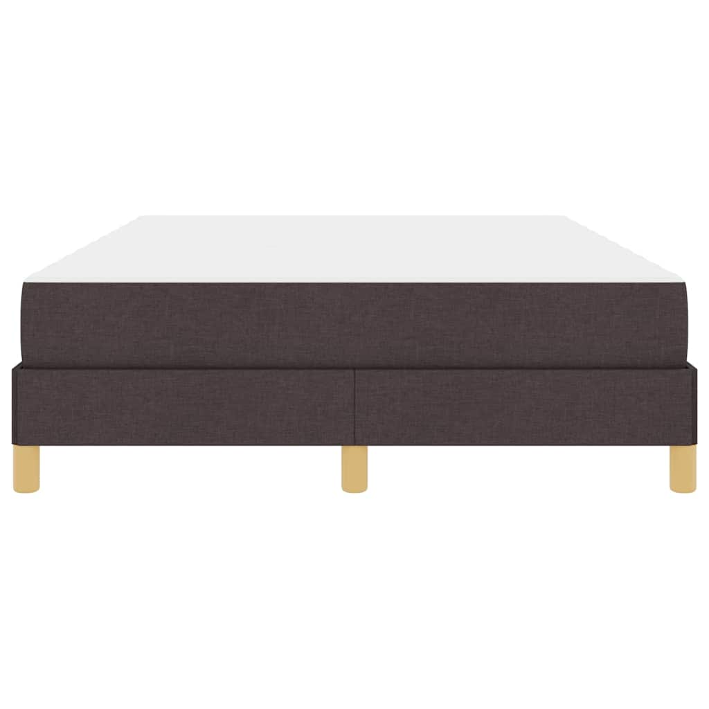 Boxrugós ágy matracmal Sötét Barna 140 x 190 cm szövet