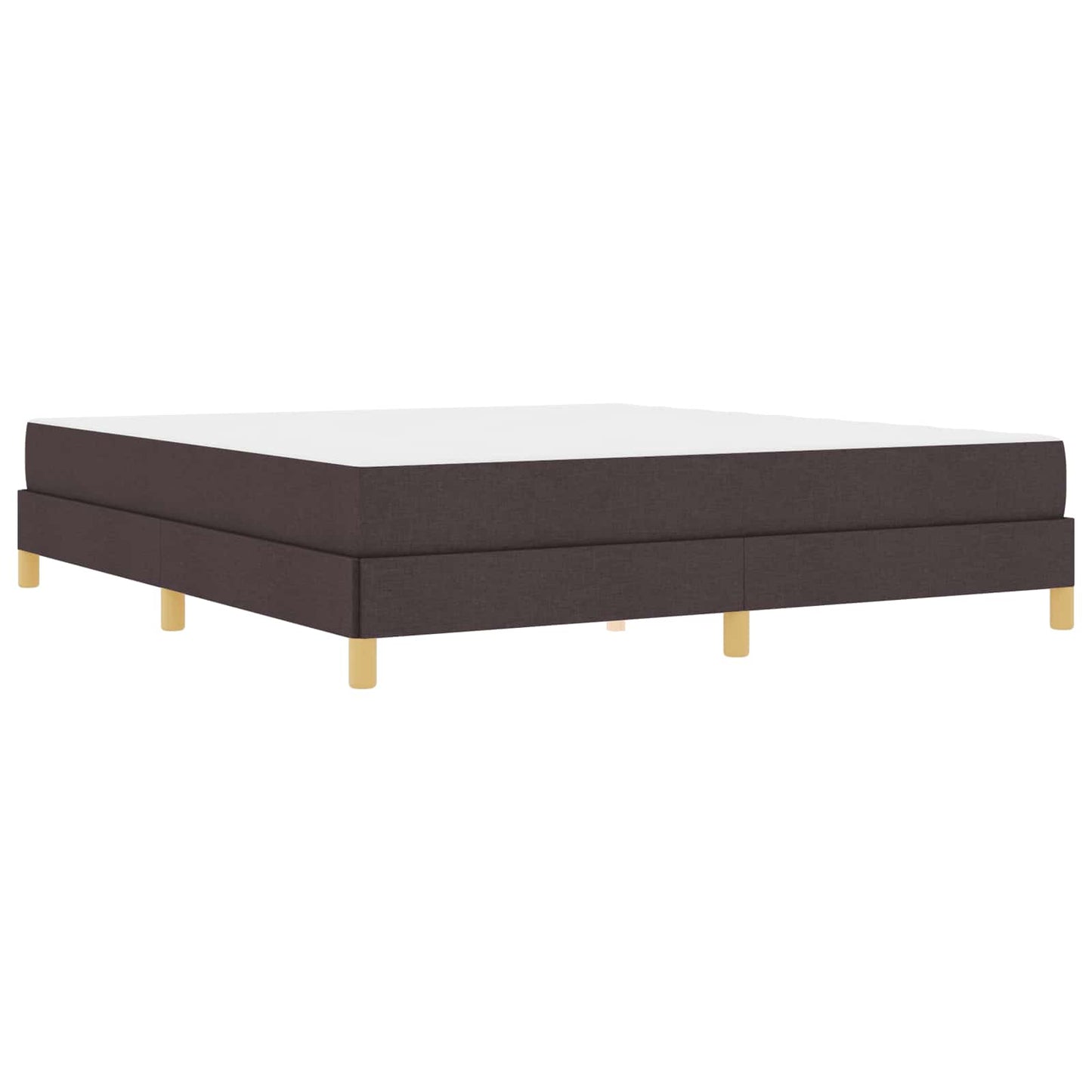 Boxrugós ágy matracmal Sötét Barna 180 x 200 cm szövet