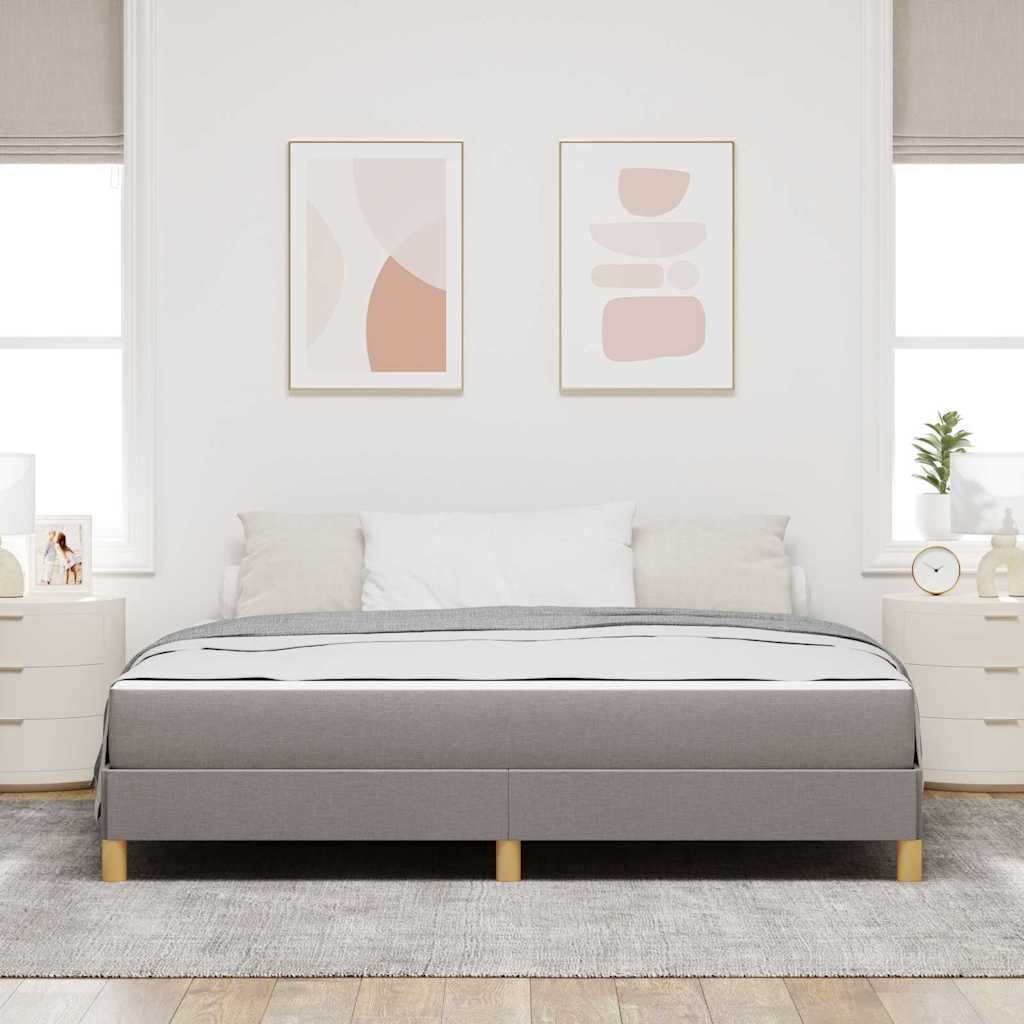 Boxrugós ágy matracmal Tópszínű 180 x 200 cm szövet