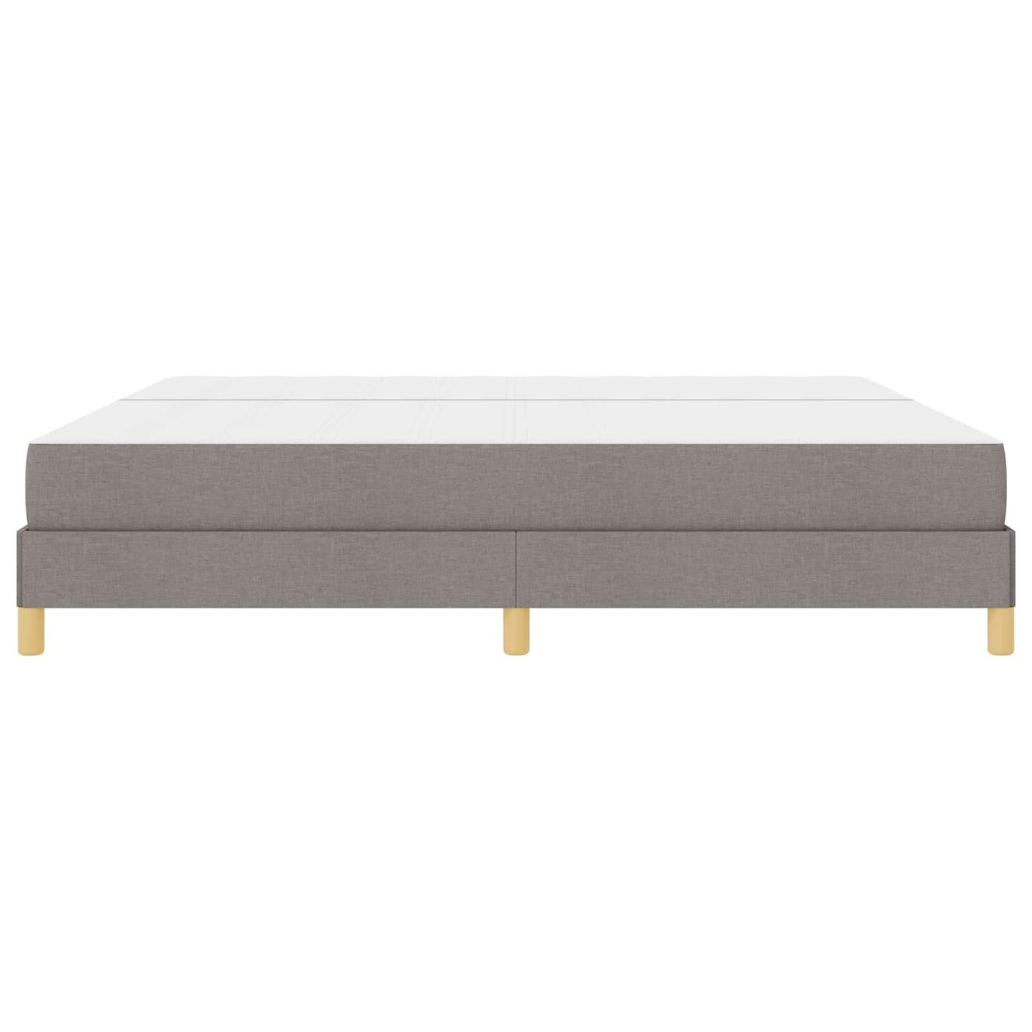 Boxrugós ágy matracmal Tópszínű 200 x 200 cm szövet