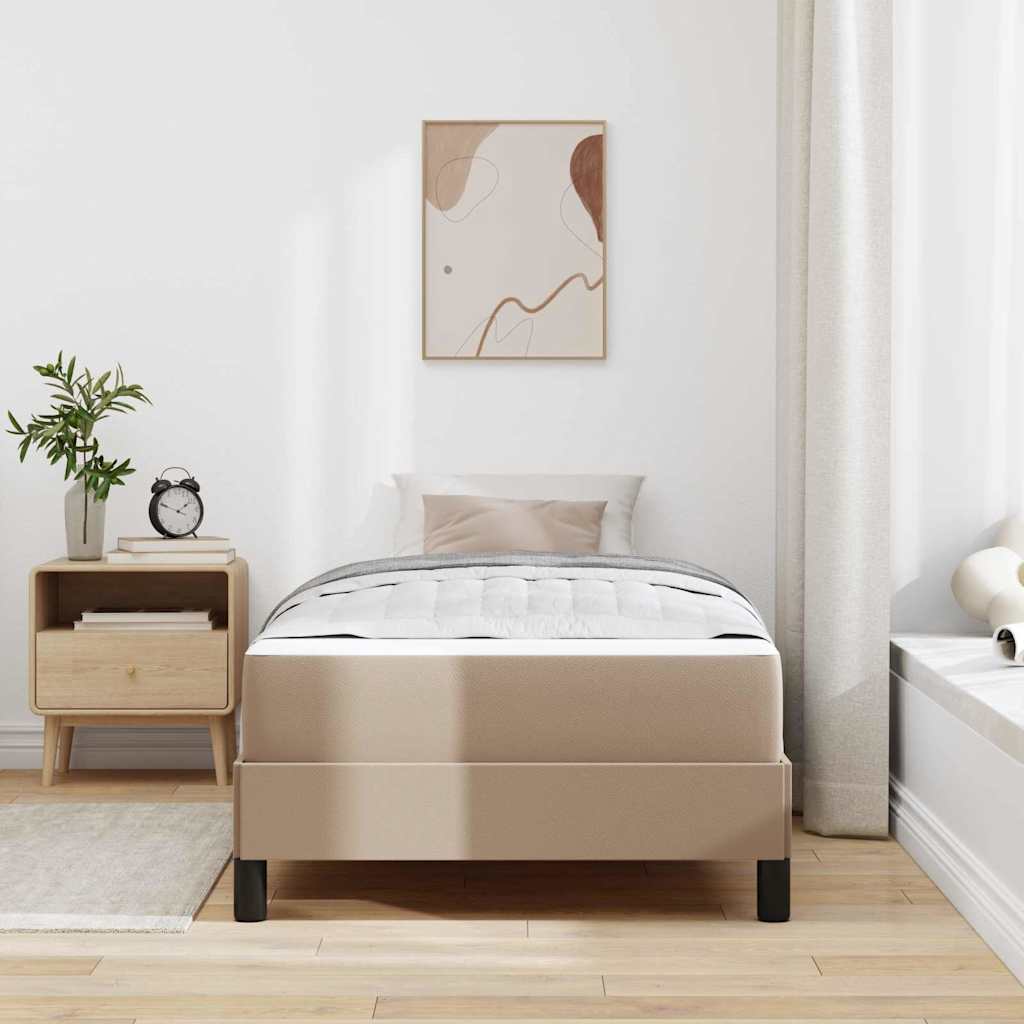 Ágykeret matracmal Cappuccino 80 x 200 cm szövet