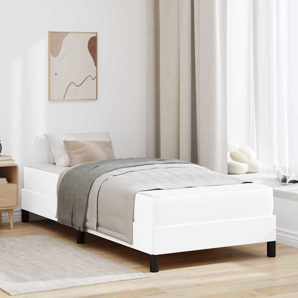 Ágykeret matracmal Tiszta Fehér 90 x 190 cm szövet