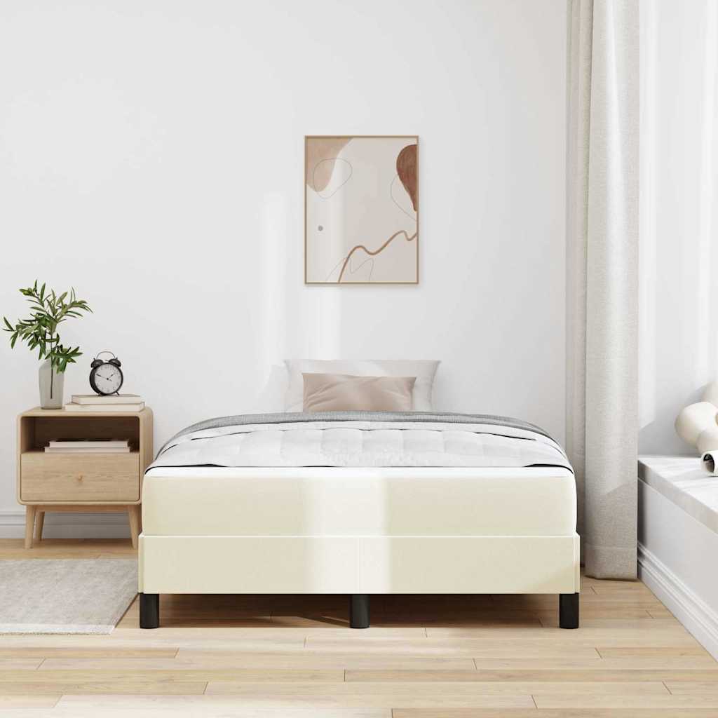 Ágykeret matracmal Krém 120 x 200 cm szövet