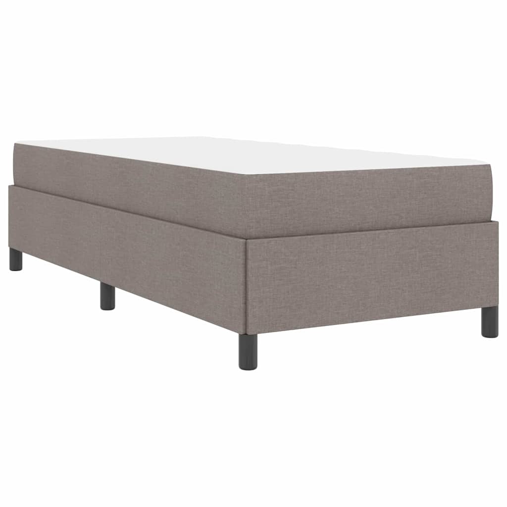 Boxrugós ágy matracmal Tópszínű 90 x 190 cm szövet
