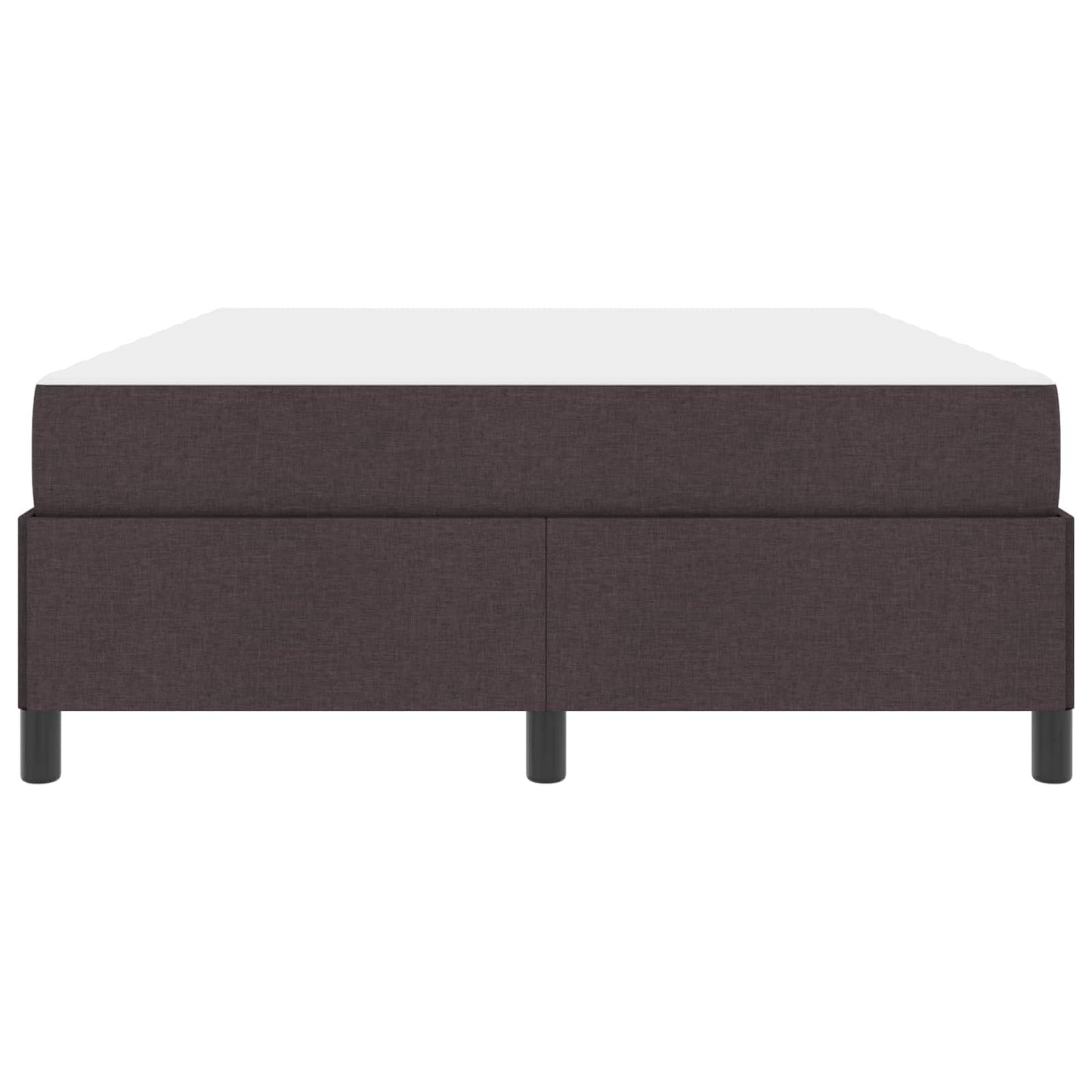 Boxrugós ágy matracmal Sötét Barna 140 x 190 cm szövet