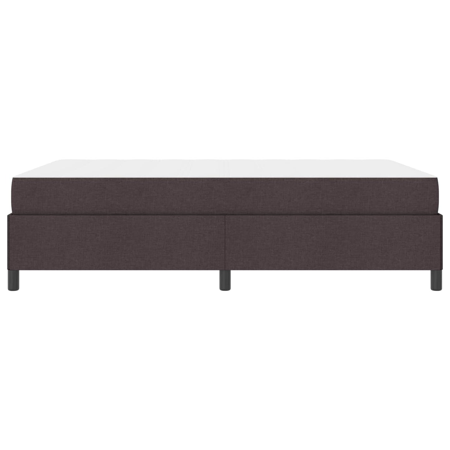 Boxrugós ágy matracmal Sötét Barna 140 x 190 cm szövet