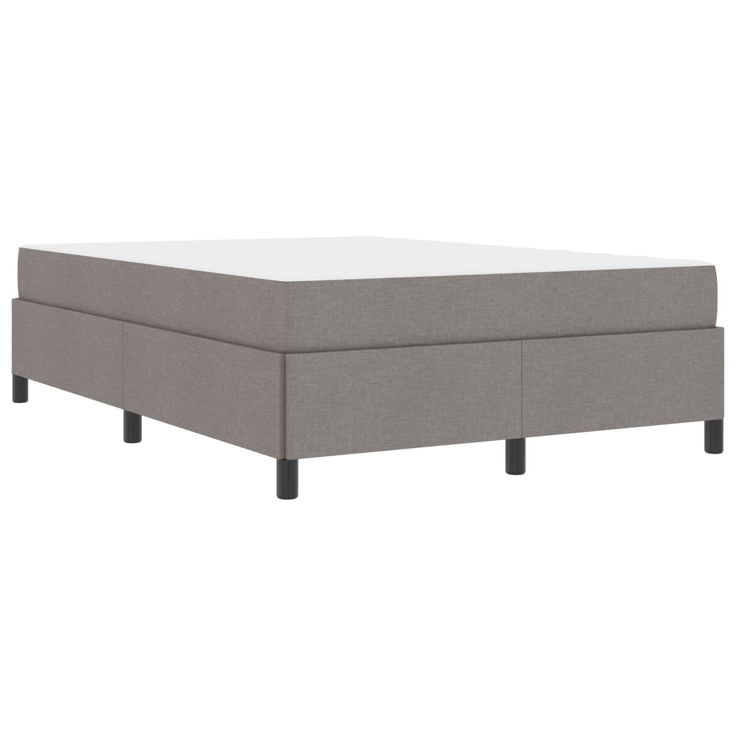 Boxrugós ágy matracmal Tópszínű 140 x 190 cm szövet