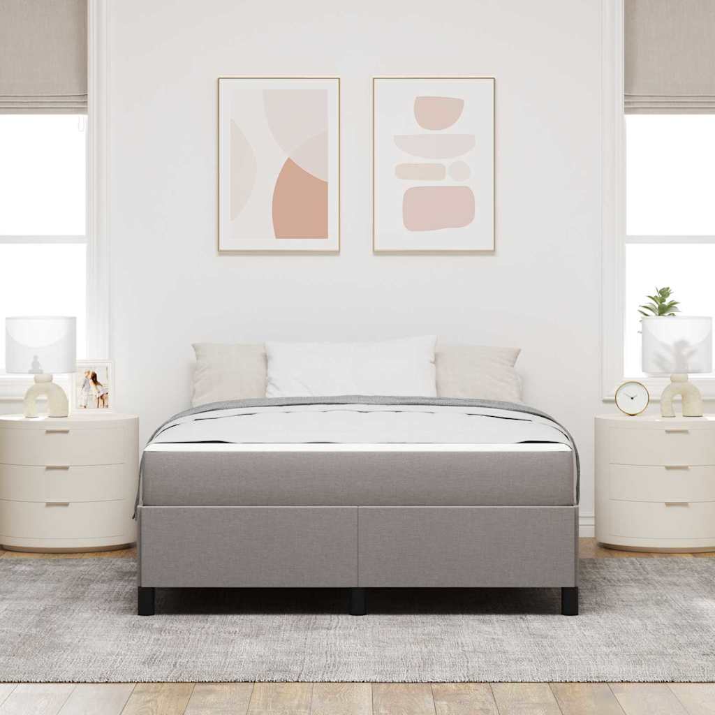 Boxrugós ágy Tópszínű 160 x 200 cm szövet