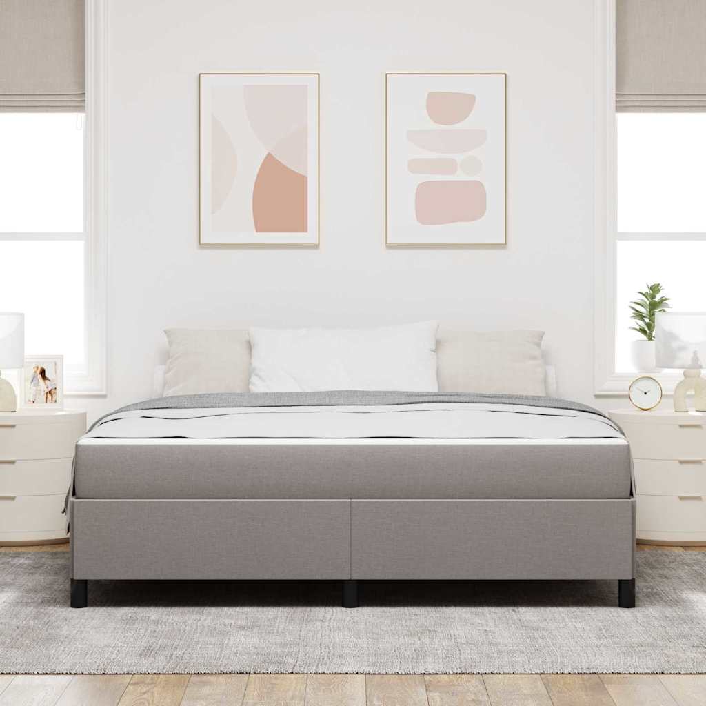 Boxrugós ágy Tópszínű 180 x 200 cm szövet