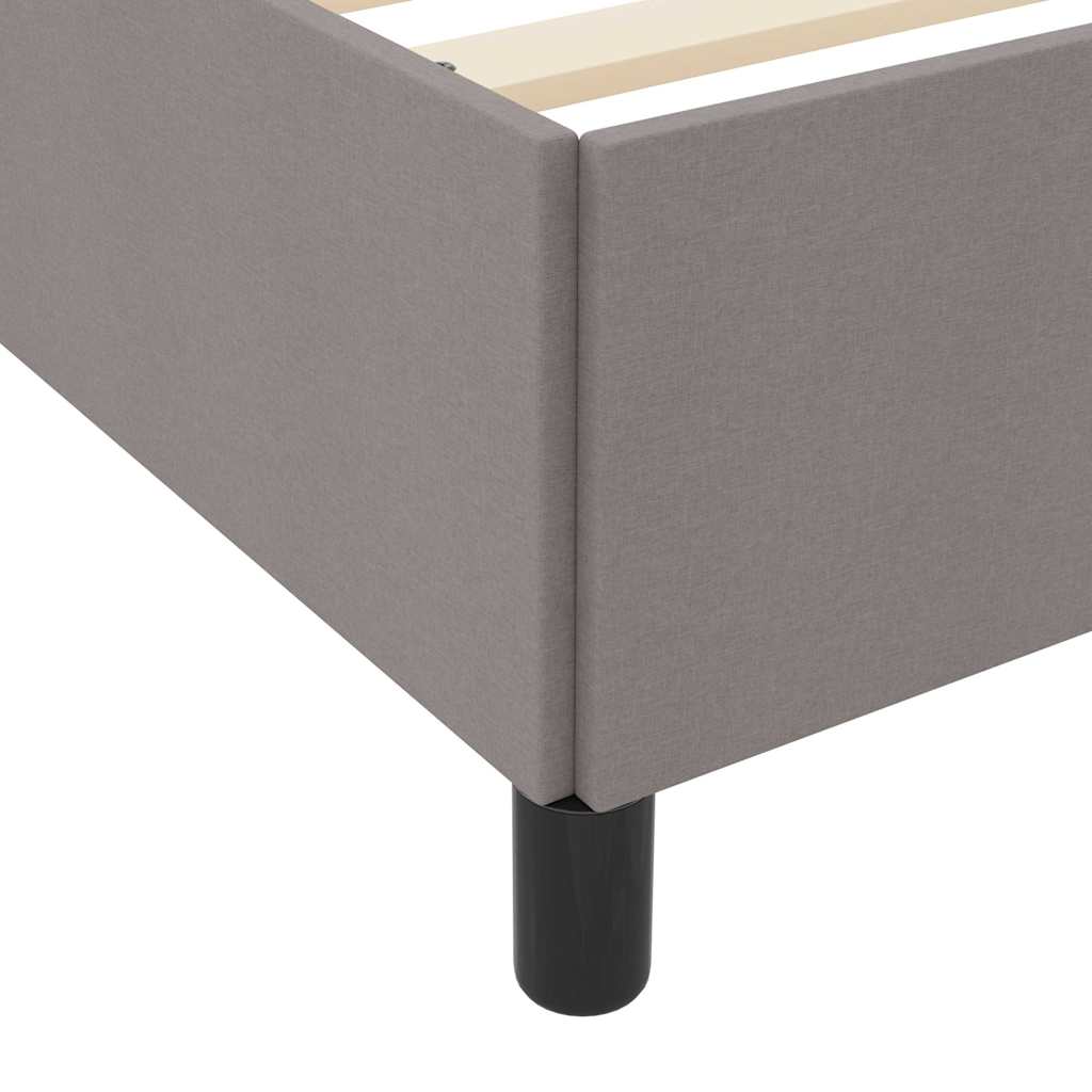 Boxrugós ágy matracmal Tópszínű 200 x 200 cm szövet