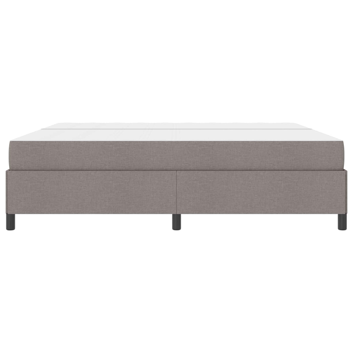 Boxrugós ágy matracmal Tópszínű 200 x 200 cm szövet