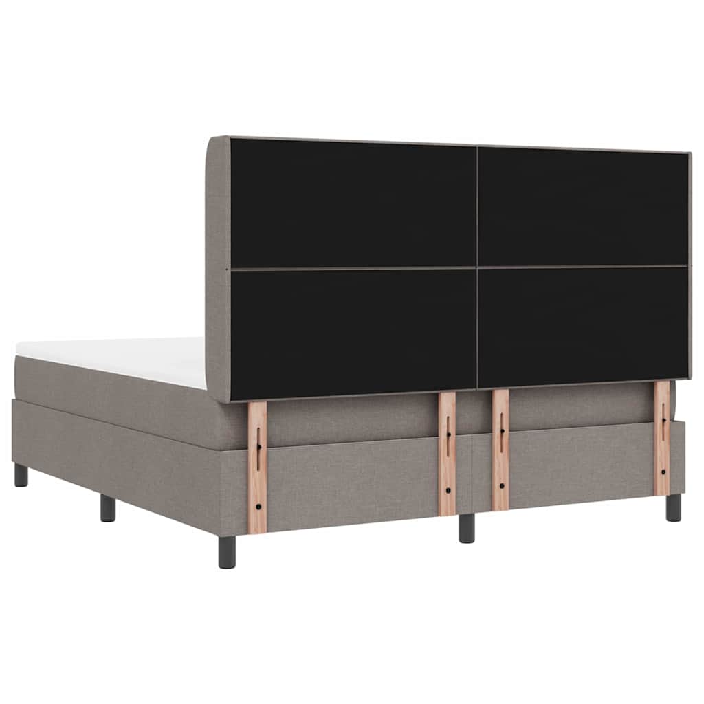 LED Box Spring Ágy fejtámlával Tópszínű 180 x 200 cm szövet