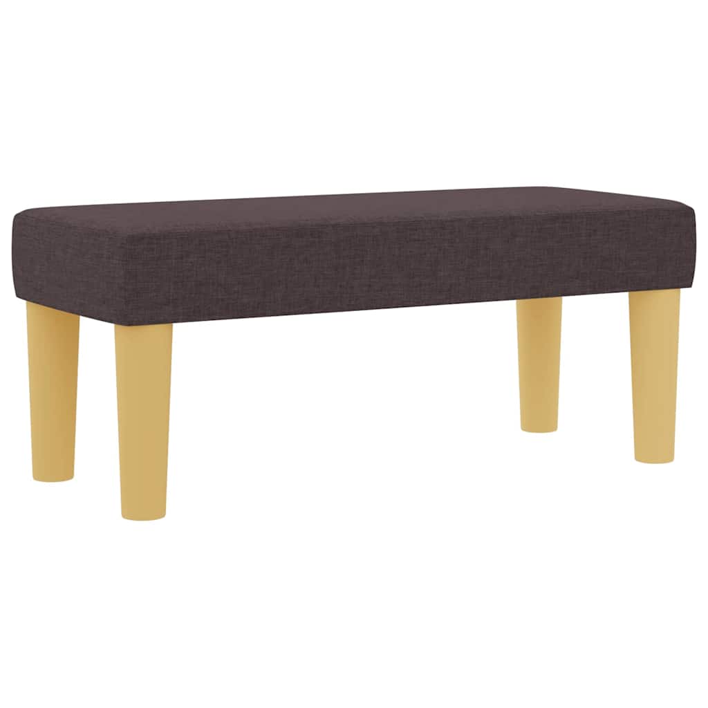 Boxrugós ágy fejtámlával sötétbarna 200 x 80 cm szövet