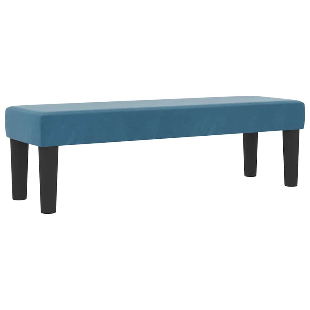 Boxrugós ágy fejtámlával Sötétkék 200 x 160 cm Bársony