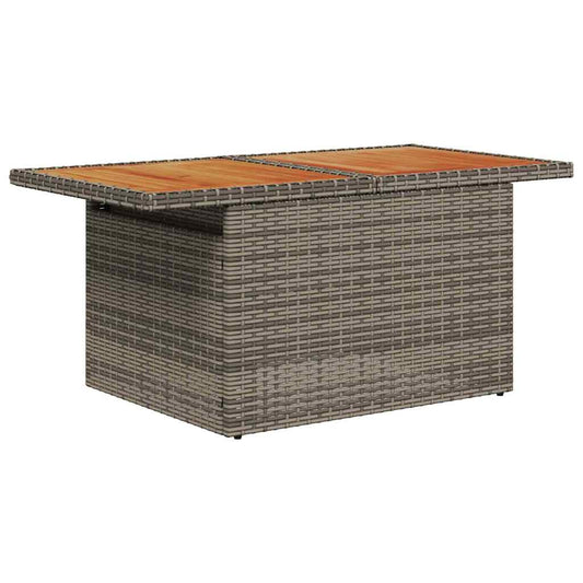Kerti Kanapé Szett tárolóval 6 pcs Szürke Poli rattan