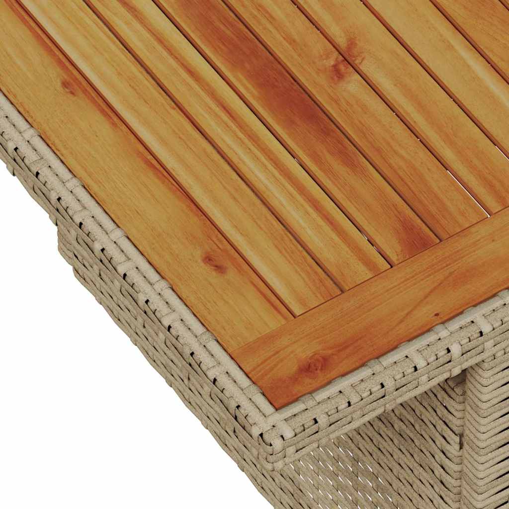 Kerti Kanapé Szett tárolóval 10 pcs Bézs Poli rattan