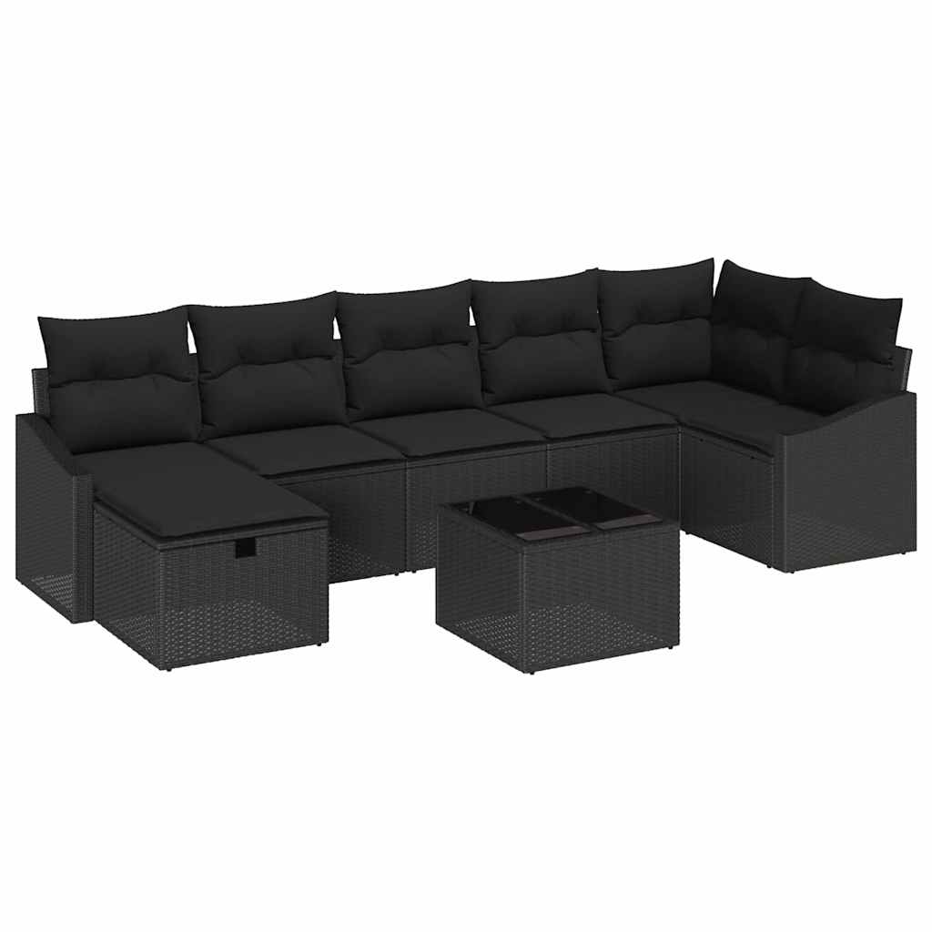 Kanapé Szett párnával tárolóval 8 pcs polirattan