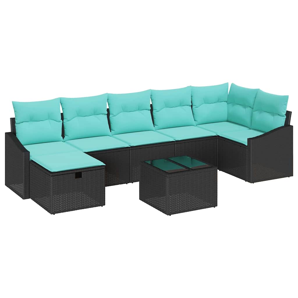 Kanapé Szett párnával tárolóval 8 pcs polirattan