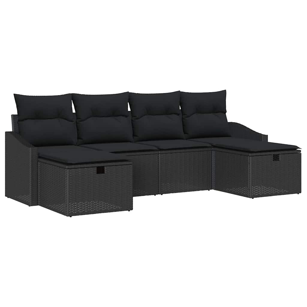 Kerti Kanapé Szett 6 db polirattan