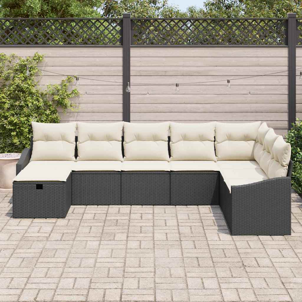 Kerti Kanapé Szett 8 db polirattan