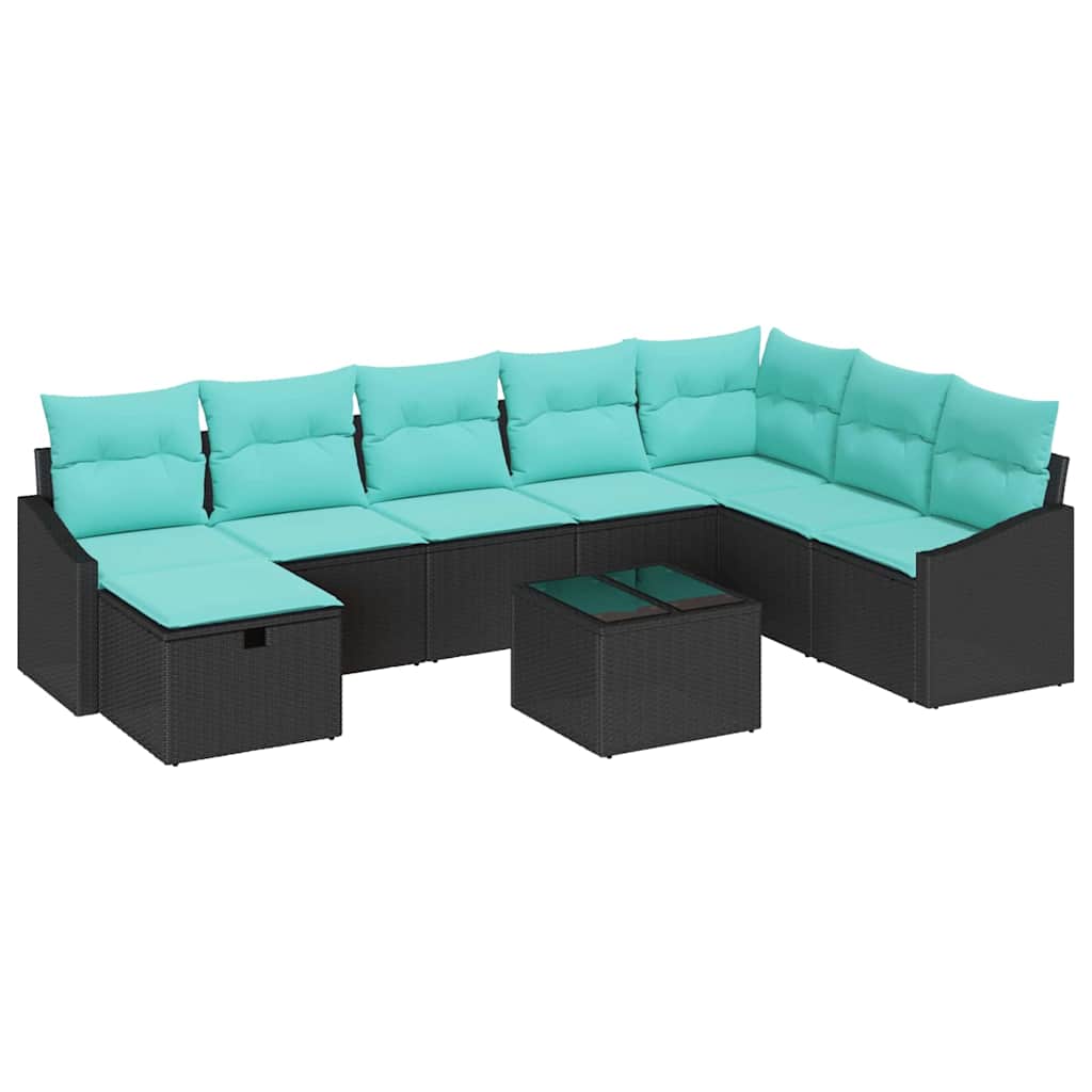 Kerti Kanapé Szett 9 pcs polirattan