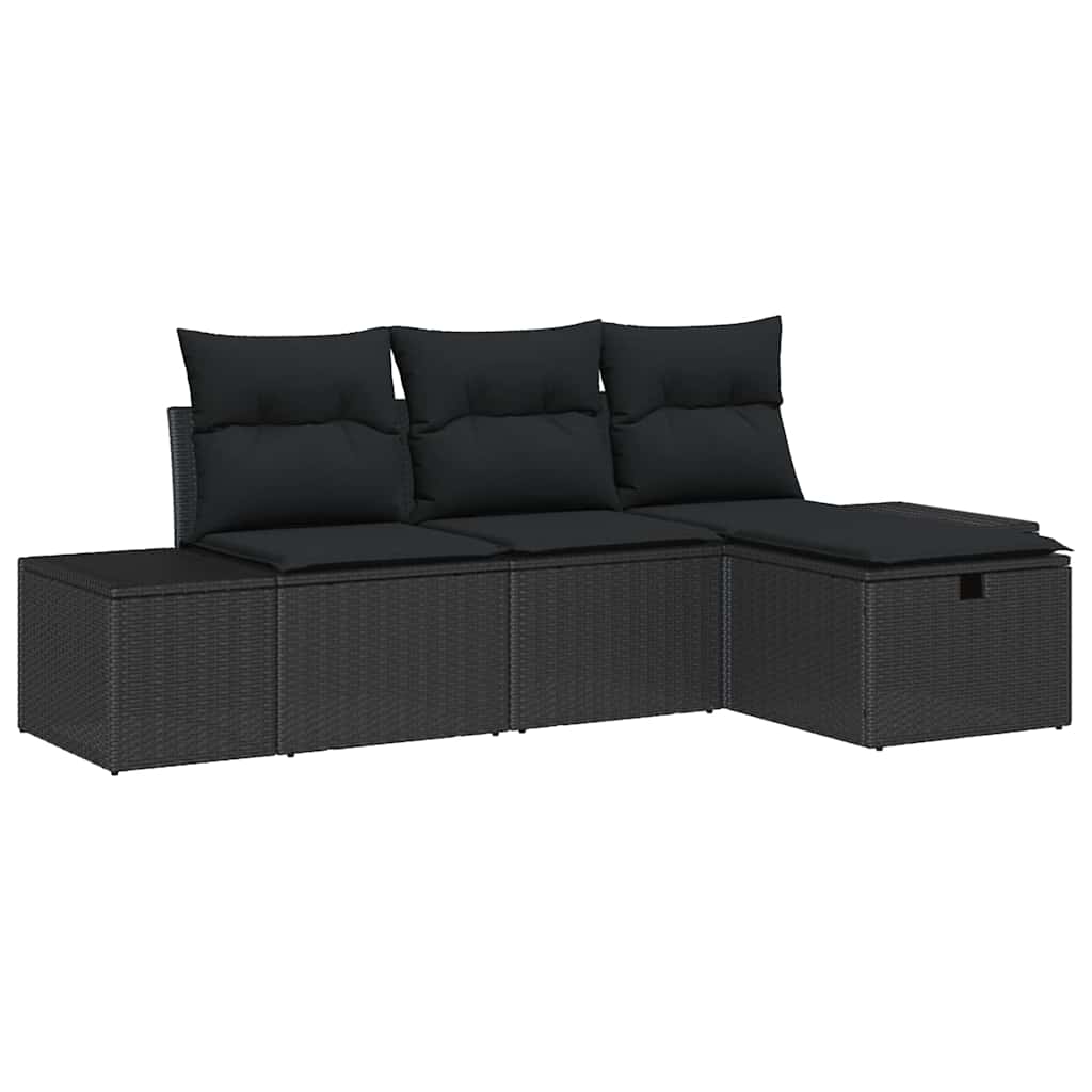Kerti Kanapé Szett 4 db polirattan