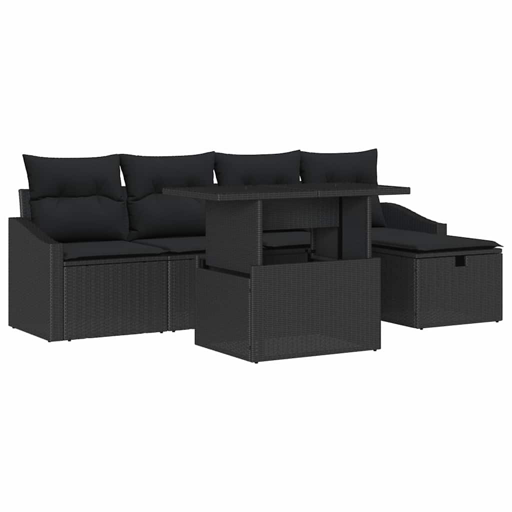 Kerti Kanapé Szett 6 db polirattan